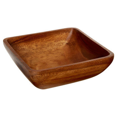 Orsina Kora Large Square Acacia Wood Serving Bowl – Handcrafted