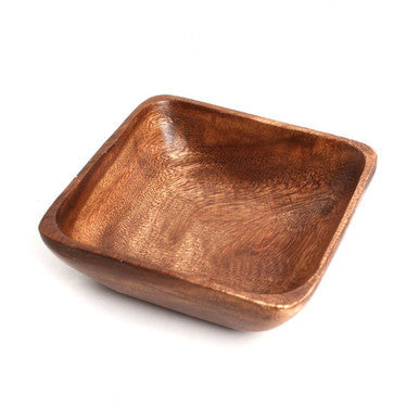 Orsina Kora Acacia Wood Small Square Serving Bowl – Handcrafted Snack Bowl