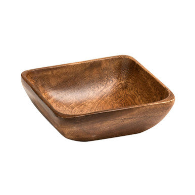 Orsina Kora Acacia Wood Small Square Serving Bowl – Handcrafted Snack Bowl