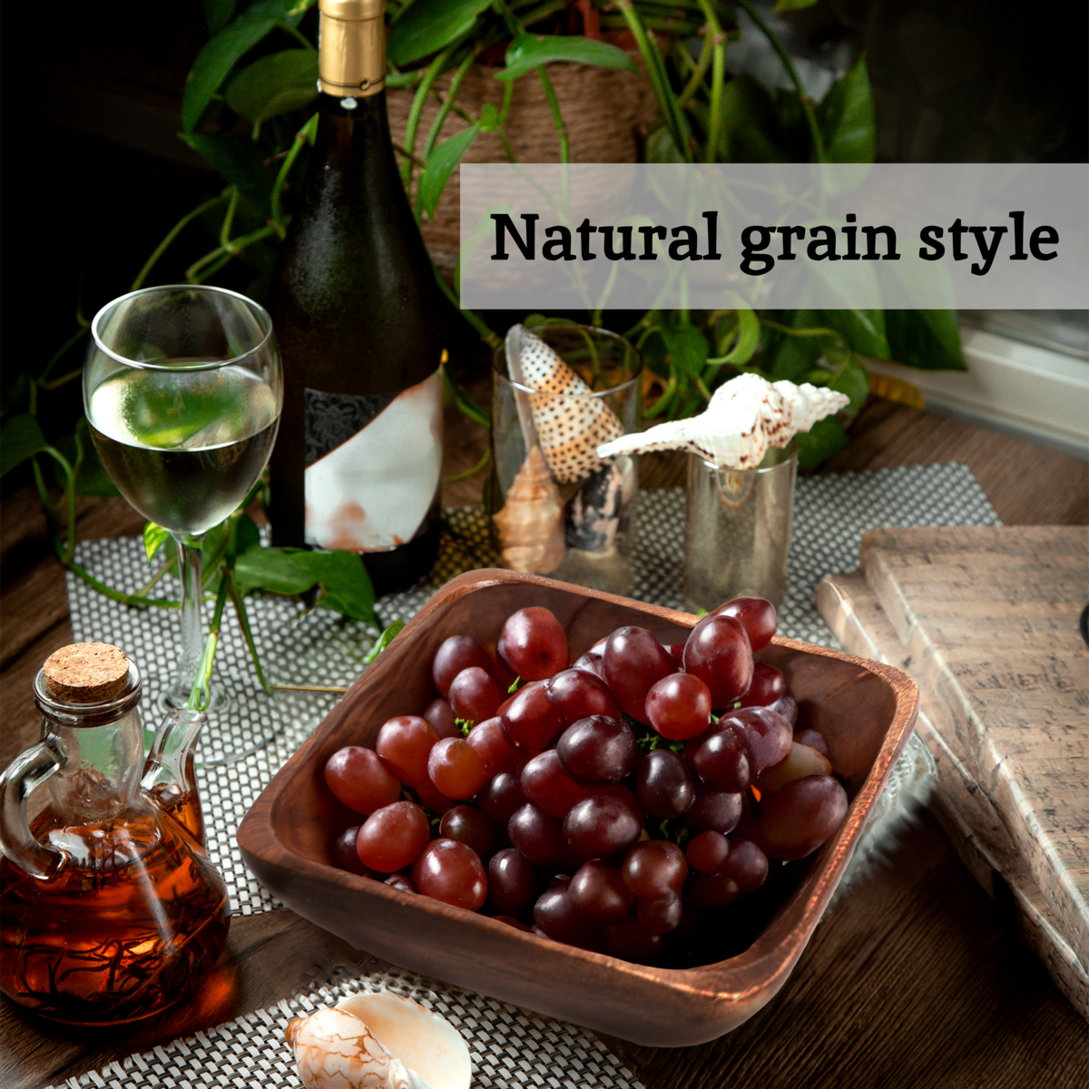 Orsina Kora Acacia Wood Small Square Serving Bowl – Handcrafted Snack Bowl