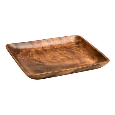Orsina Kora Acacia Wood Serving Platter – Curved Square Cheese Board