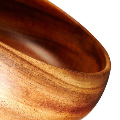 Orsina Kora Acacia 7 Piece Salad Serving Set – Modern Wood Tableware