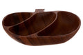 Orsina Acacia Wood 3-Section Apple Shaped Serving Dish – Natural