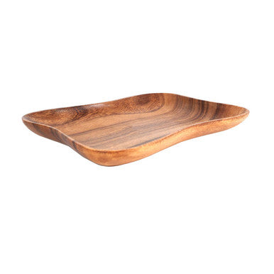 Orsina Kora Acacia Wood Serving Dish | Hand Carved Small Platter