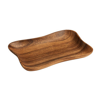 Orsina Kora Acacia Wood Serving Dish | Hand Carved Small Platter