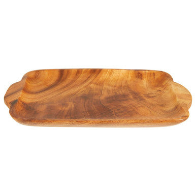 Orsina Kora Acacia Wood Serving Platter | Handcrafted Rectangular Tray