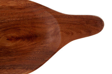 Orsina Acacia Wood Paddle Board and Dip Bowl Set – Natural Finish