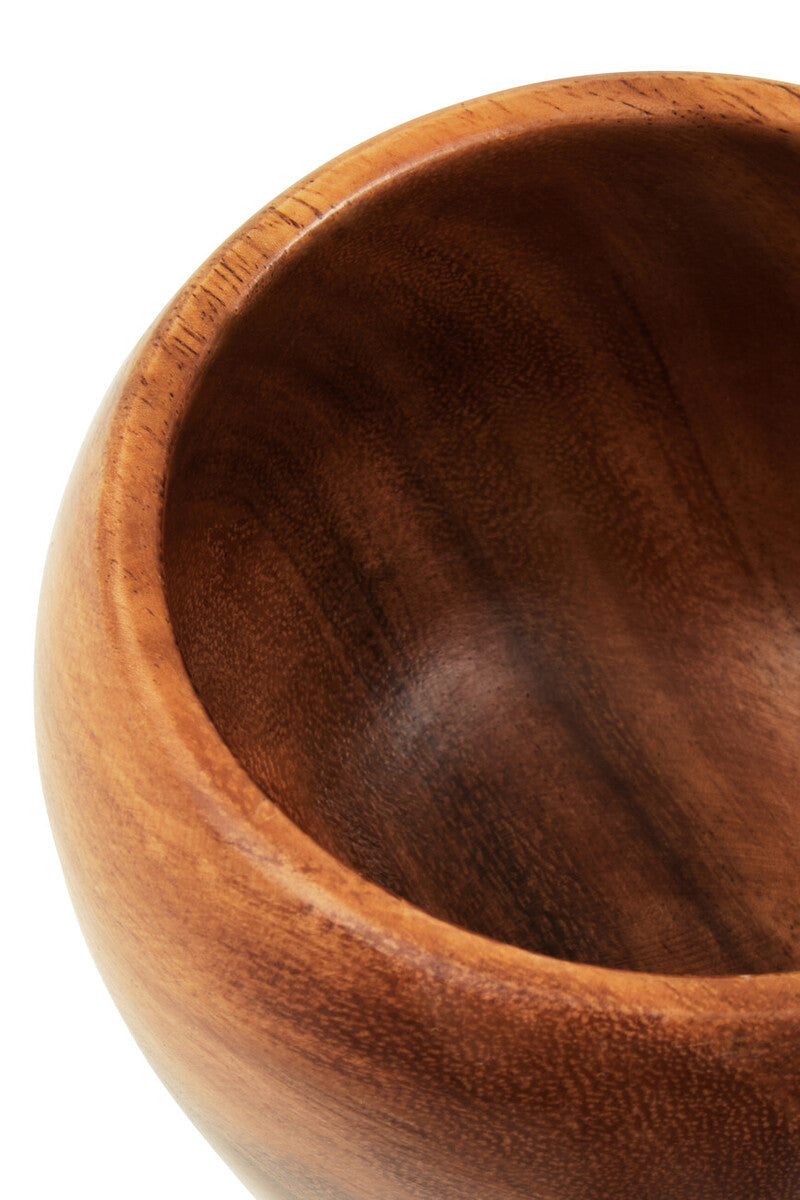Orsina Kora Acacia Wood Mortar and Pestle – Tapered Spice Grinder