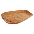 Orsina Savin Serving Platter – Hand-Carved Cedarwood Brown Platter