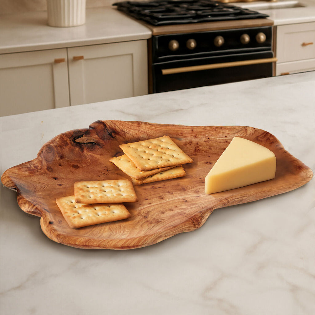 Orsina Savin Cedarwood Serving Platter – Large Wooden Charcuterie Board