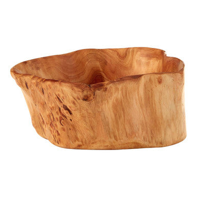 Orsina Savin Cedarwood Small Bowl – Handcrafted Organic Wooden Decor