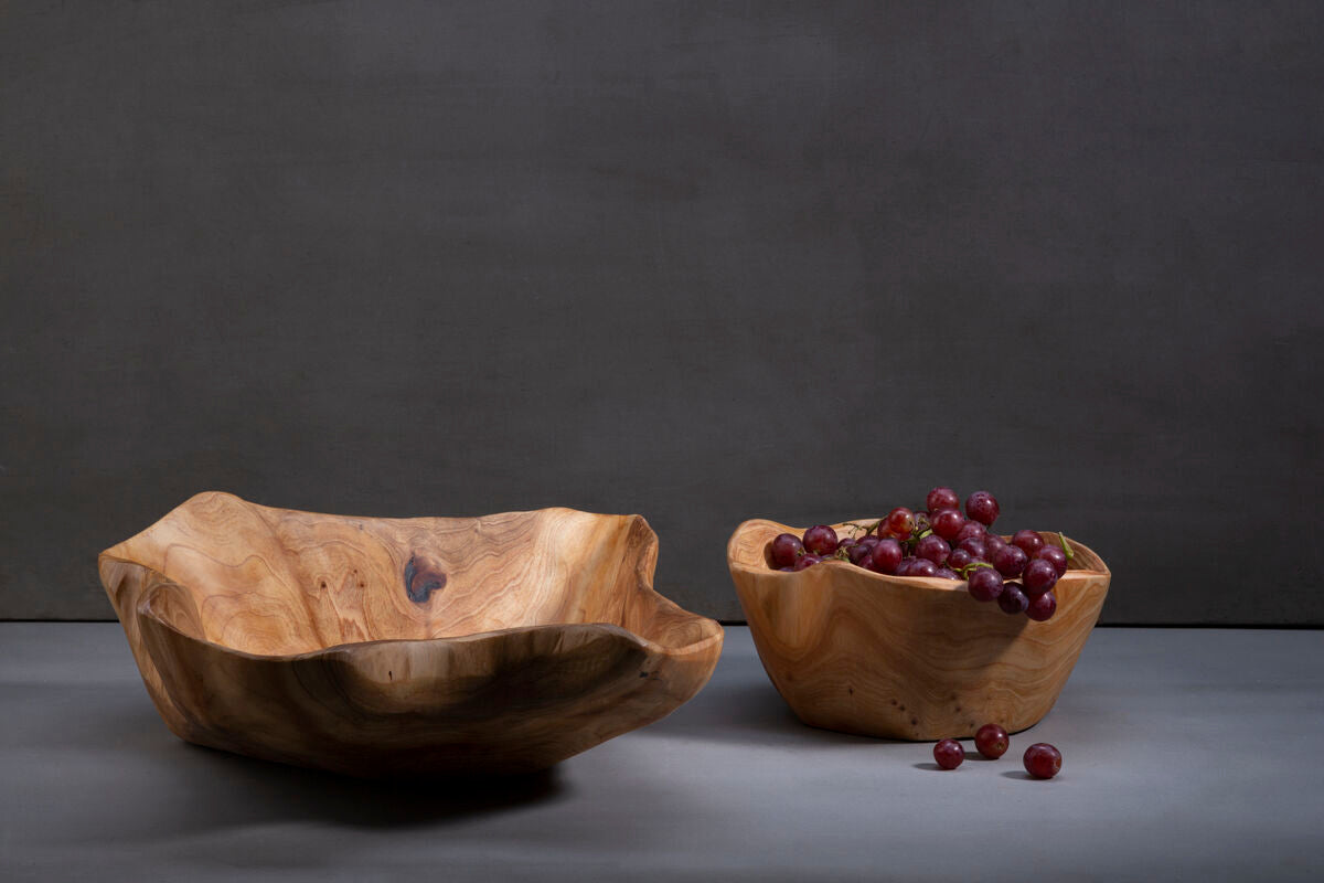 Orsina Savin Cedarwood Small Bowl – Handcrafted Organic Wooden Decor
