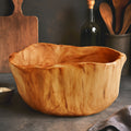 Orsina Savin Cedarwood Large Serving Bowl – Organic Wooden Fruit Bowl