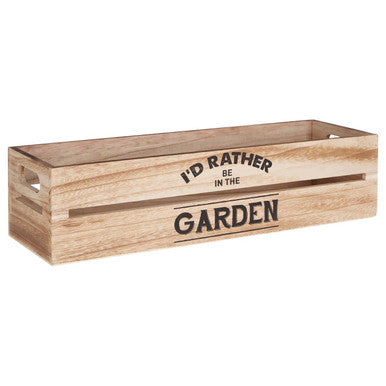 Orsina Naresso Natural Wood Herb Crate | Rectangular Indoor Planter