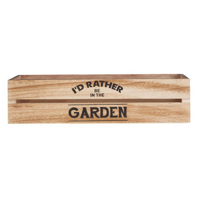 Orsina Naresso Natural Wood Herb Crate | Rectangular Indoor Planter