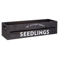 Orsina Naresso Black Paulownia Wood Herb Crate and Indoor Planter