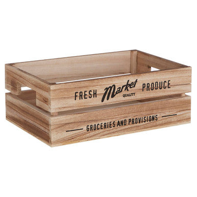 Orsina Naresso Natural Paulownia Wood Provision Crates | Set of 3