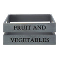 Orsina Naresso Grey Wood Fruit and Vegetable Crate with Handles