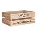 Orsina Naresso Natural Wood Slatted Crate for Kitchen and Pantry