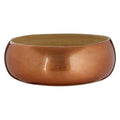 Orsina Kyoto Rose Gold Bowl – Hand-Spun Medium Metal Fruit Bowl