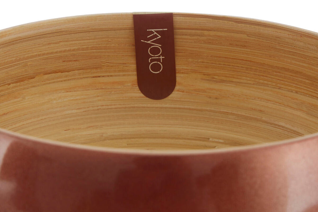Orsina Kyoto Rose Gold Bowl – Hand-Spun Medium Metal Fruit Bowl