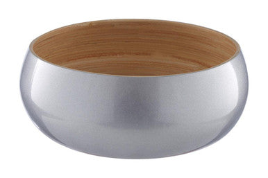 Orsina Kyoto Small Silver Bamboo Bowl – Decorative Kitchen Storage