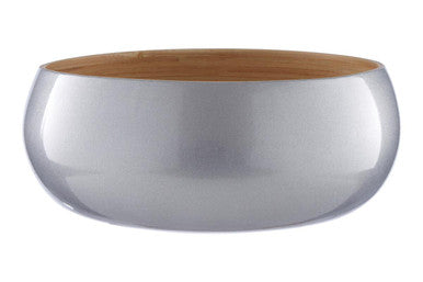 Orsina Kyoto Small Silver Bamboo Bowl – Decorative Kitchen Storage