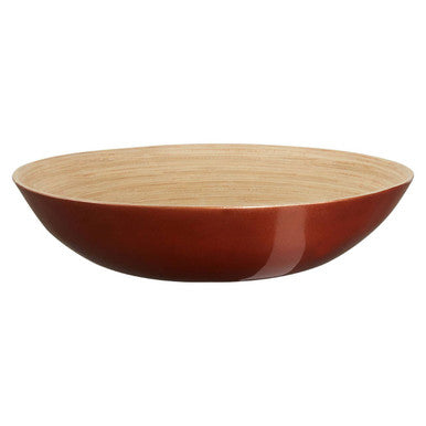 Orsina Kyoto Round Rose Gold Salad Bowl – Hand-Spun Bamboo Serveware