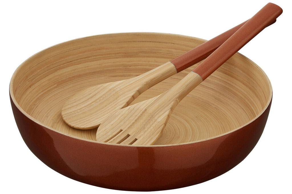 Orsina Kyoto Rose Gold Salad Bowl | Stainless Steel with Raised Edges