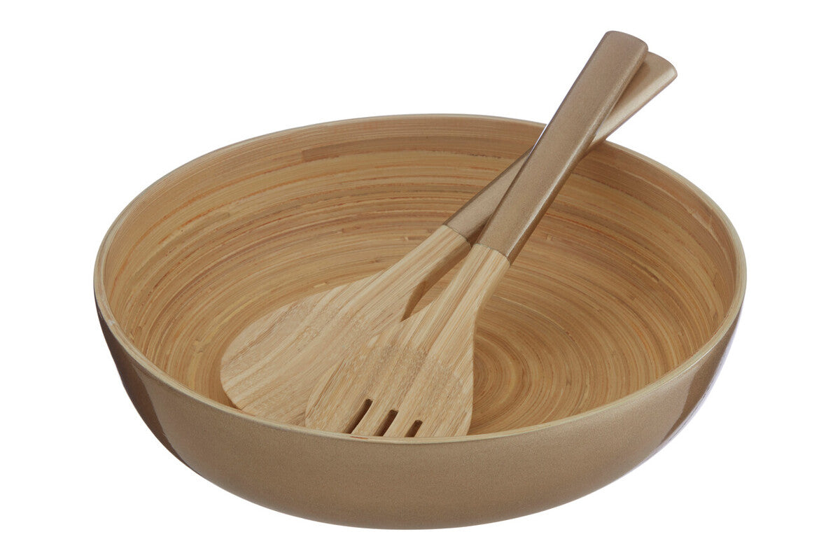 Orsina Kyoto Gold Salad Bowl – Modern Stainless Steel Serving Dish