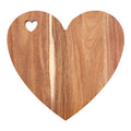 Orsina Acacia Heart Chopping and Serving Board with Pink Edge