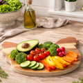 Orsina Acacia Wood Hen Chopping and Serving Board with Cream Edge