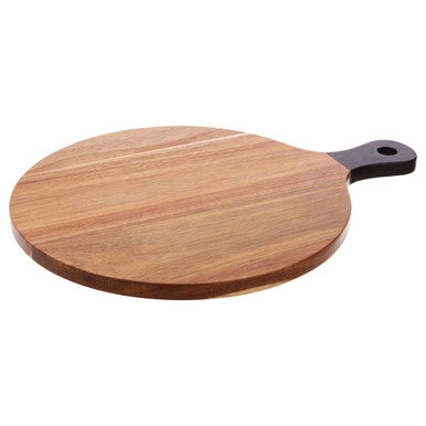 Orsina Socorro Acacia Wood Chopping and Serving Board with Black Handle