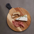 Orsina Socorro Acacia Wood Chopping and Serving Board with Black Handle