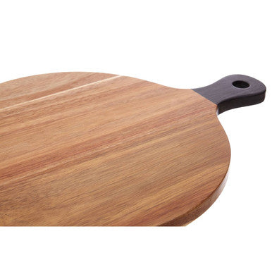Orsina Socorro Acacia Wood Chopping and Serving Board with Black Handle