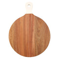 Orsina Acacia Wood Chopping and Serving Board with Cream Handle