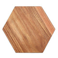 Orsina Socorro Acacia Hexagonal Chopping and Serving Board – Black Edge