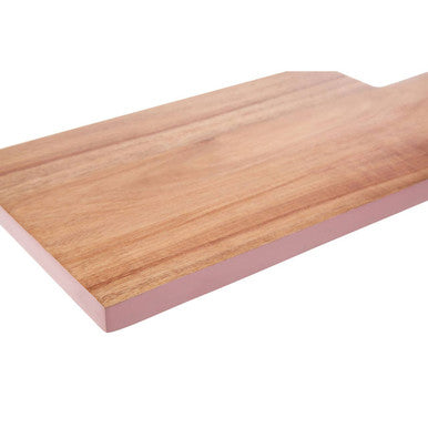 Orsina Socorro Acacia Wood Chopping Board with Pink Edge | 16 Inch
