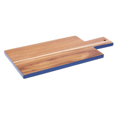 Orsina Socorro Acacia Wood Chopping and Serving Board with Blue Edge