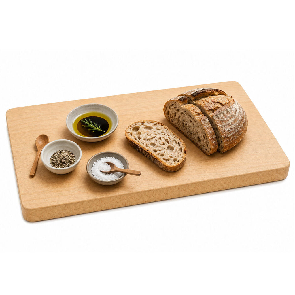 Orsina Lyna Rectangular Beech Wood Chopping and Serving Board