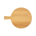 Orsina Lyna Round Oak Wood Chopping and Serving Board with Handle