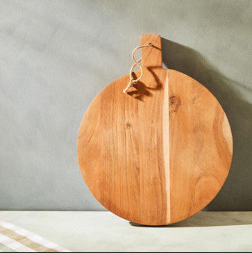 Orsina Socorro Large Round Acacia Wood Chopping and Serving Board