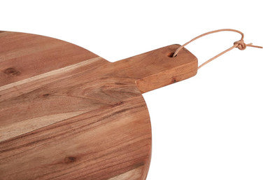 Orsina Socorro Large Round Acacia Wood Chopping and Serving Board