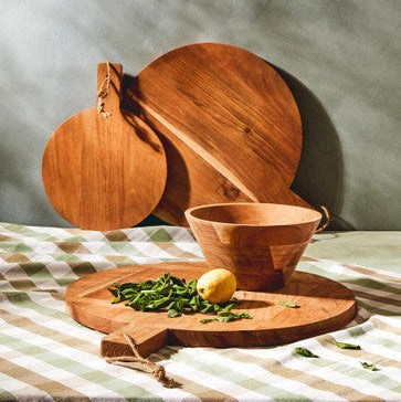 Orsina Socorro Medium Round Acacia Wood Chopping and Serving Board