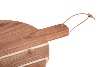 Orsina Socorro Medium Round Acacia Wood Chopping and Serving Board