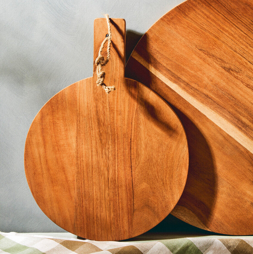 Orsina Socorro Small Round Acacia Wood Chopping and Serving Board