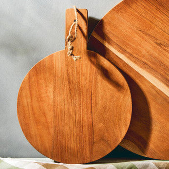 Orsina Socorro Small Round Acacia Wood Chopping and Serving Board