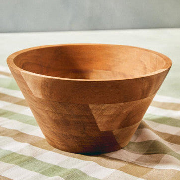 Orsina Socorro Acacia Wood Salad Bowl – Handcrafted Minimalist Serveware