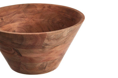 Orsina Socorro Acacia Wood Salad Bowl – Handcrafted Minimalist Serveware