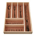 Orsina Wooden Cutlery Tray – Vintage Kitchen Drawer Organizer Insert